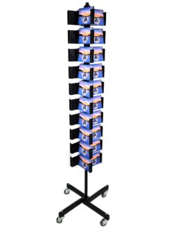 Stand δαπέδου 40 θέσεων κάρτας 11χ16 περιστρεφόμενο δίπλευρο