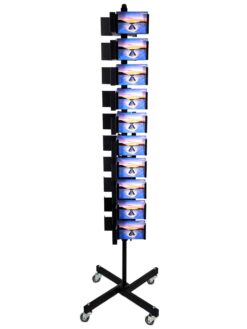 Alternative view of Stand δαπέδου 40 θέσεων κάρτας 11χ16 περιστρεφόμενο δίπλευρο